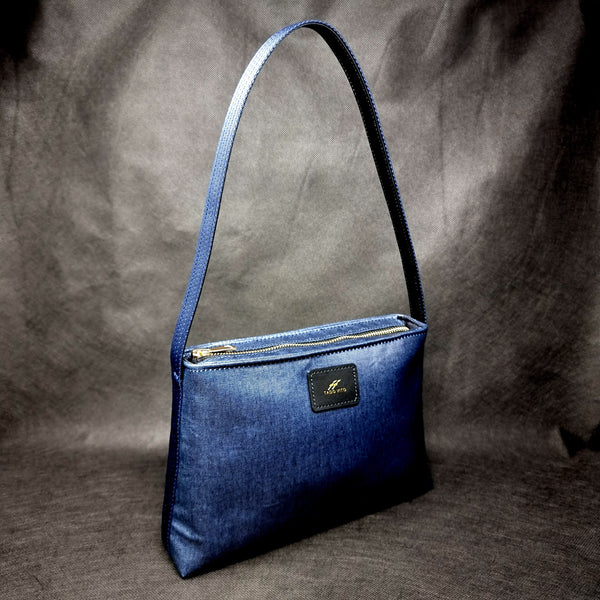 TADO VITO JEAN BLEU Coated Denim Handbag
