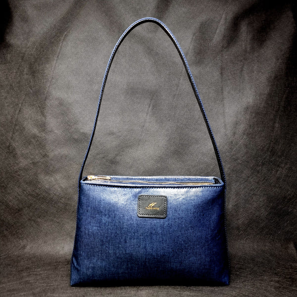 TADO VITO JEAN BLEU Coated Denim Handbag