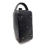TADO VITO Black Crocodile Embossed Leather Hand Wallet Case