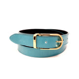 Turquoise Glazed Leather Belt