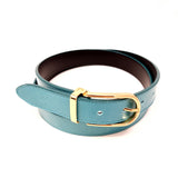 Turquoise Glazed Leather Belt