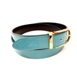 Turquoise Glazed Leather Belt