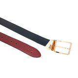 Burgundy Belt Gold Buckle