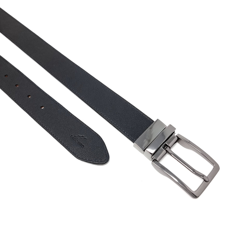 Black Leather Belt Black Buckle