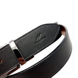 Black Leather Belt Black Buckle