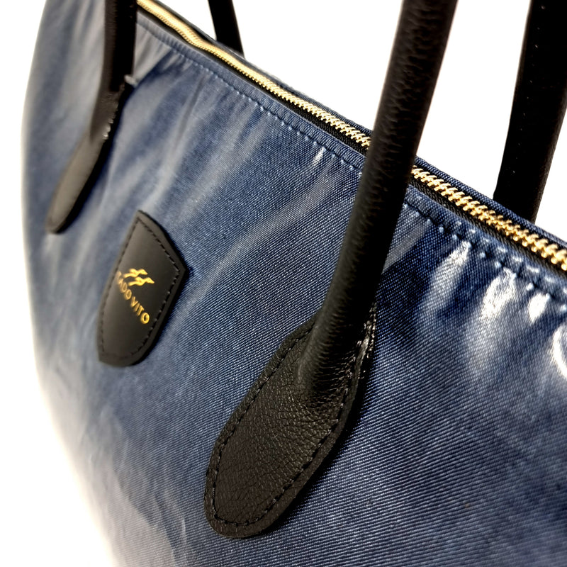 Tado Vito Coated Denim Tote Bag