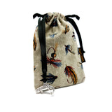 Drawstring Jewellery Pouch Mist Flies