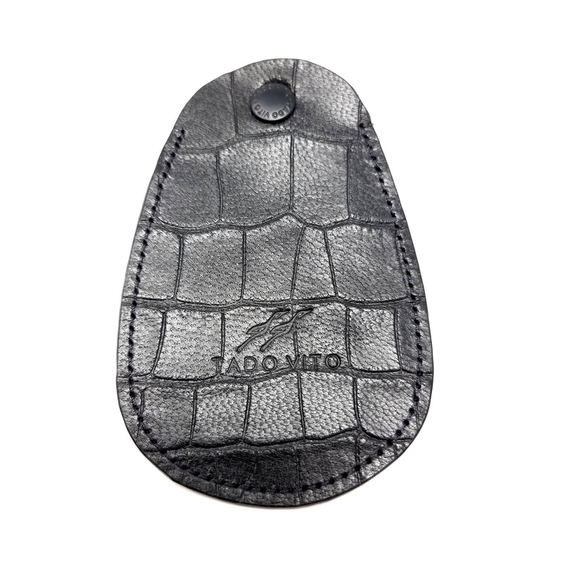Black Crocodile Embossed Mini Wallet