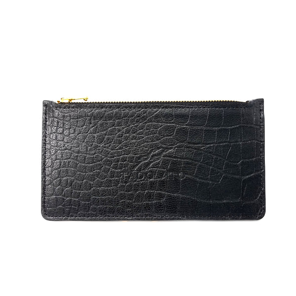 Black Crocodile Embossed Wallet