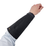 Black Stiff Cotton Canvas Sleeves