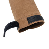 Brown Cotton Canvas Sleeves