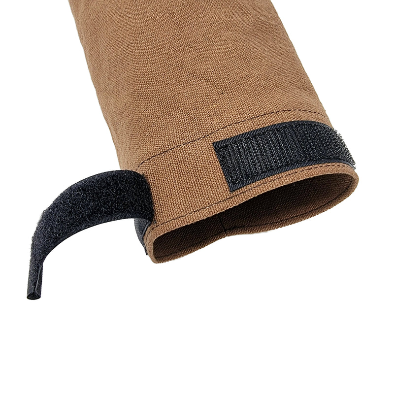 Brown Cotton Canvas Sleeves