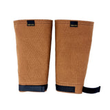 Brown Cotton Canvas Sleeves