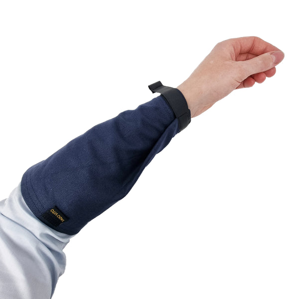 Light Navy Cotton Canvas Sleeves