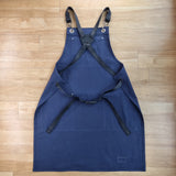 Navy Light Cotton Canvas Apron