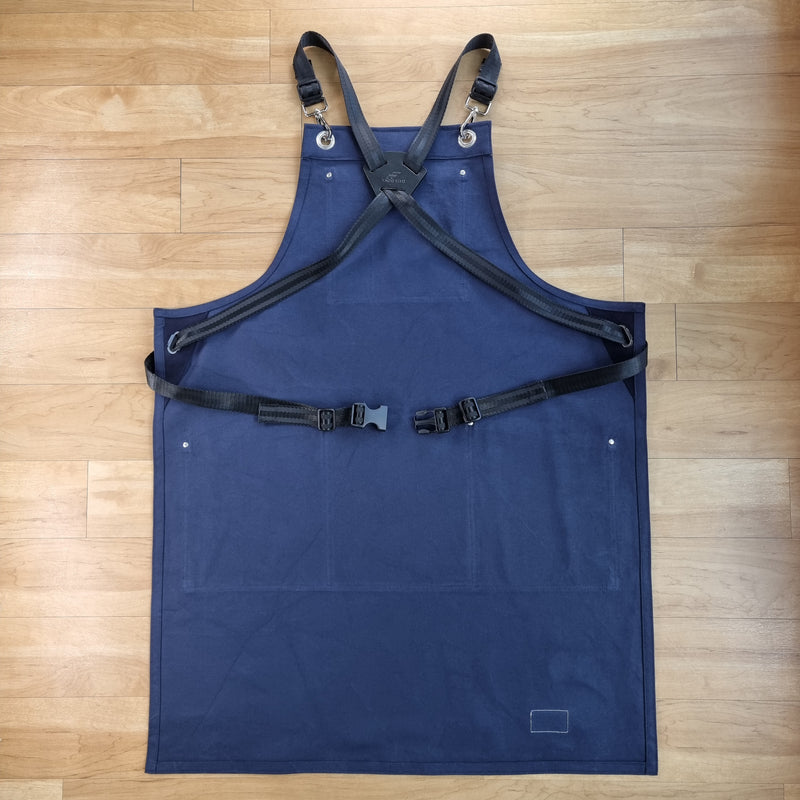 Navy Light Cotton Canvas Apron