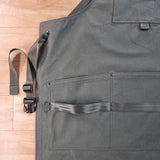 Green Cotton Canvas Apron
