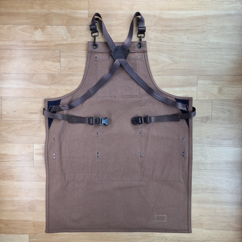 Brown Cotton Canvas Apron