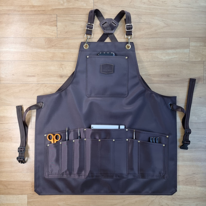 Brown Rubberised Polyester Apron