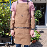 Brown Cotton Canvas Apron