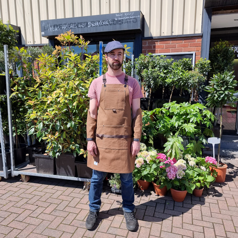 Brown Cotton Canvas Apron