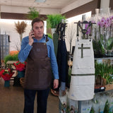 Brown Rubberised Polyester Apron