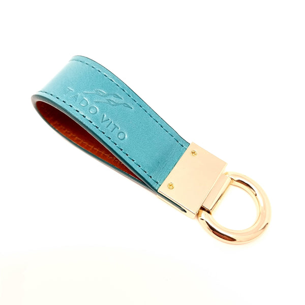 TADO VITO Turquoise Leather Keyring