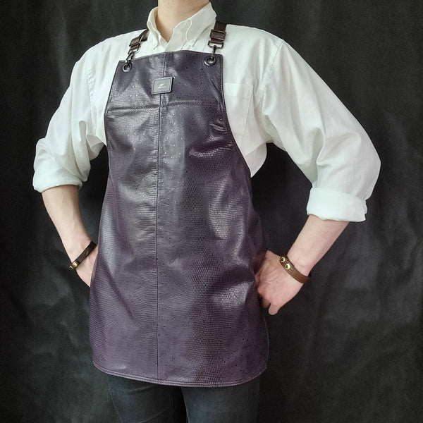 Purple Lamb Leather Apron