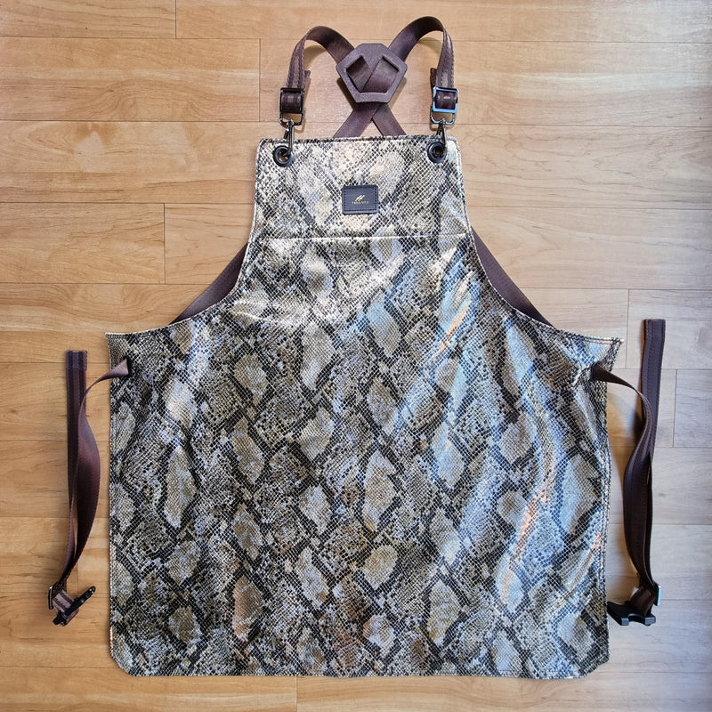 Python Foiled Leather Apron