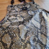 Python Foiled Leather Apron