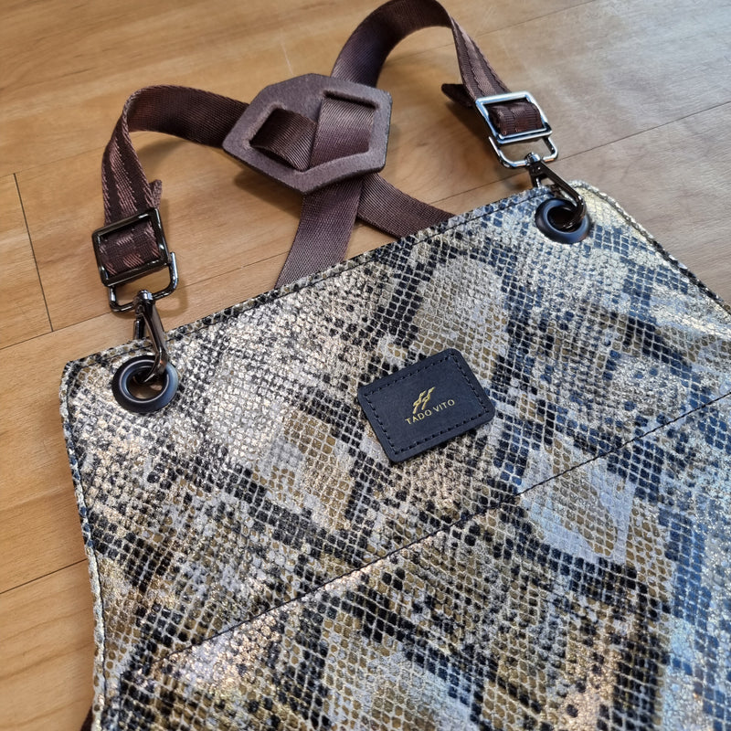 Python Foiled Leather Apron