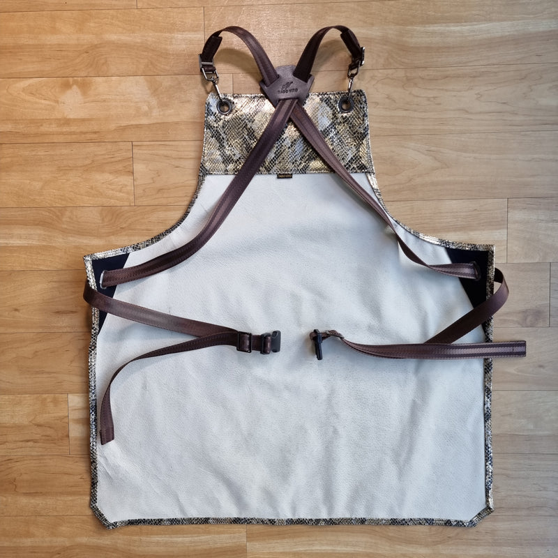 Python Foiled Leather Apron