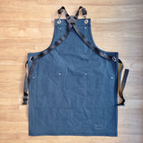 Teal Cotton Canvas Apron