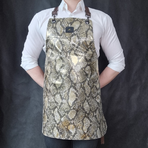 Python Foiled Leather Apron