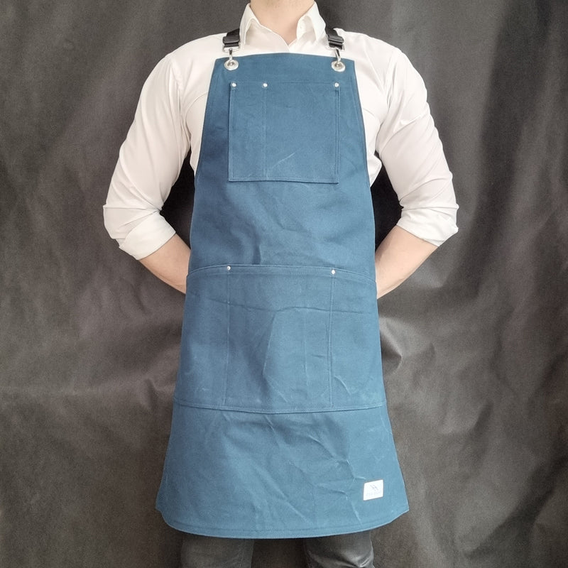 Teal Cotton Canvas Apron
