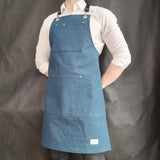 Teal Cotton Canvas Apron