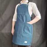 Teal Cotton Canvas Apron