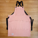 Dusky Pink Cotton Canvas Apron