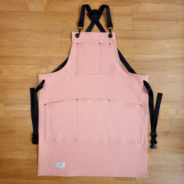 Dusky Pink Cotton Canvas Apron