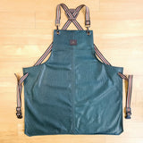 Green Lamb Leather Apron