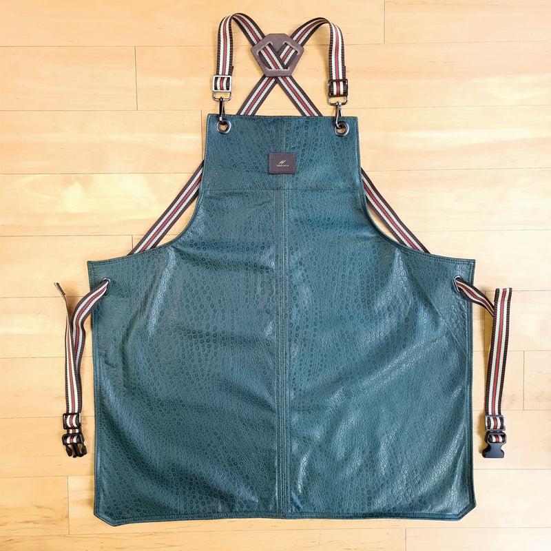 Green Lamb Leather Apron