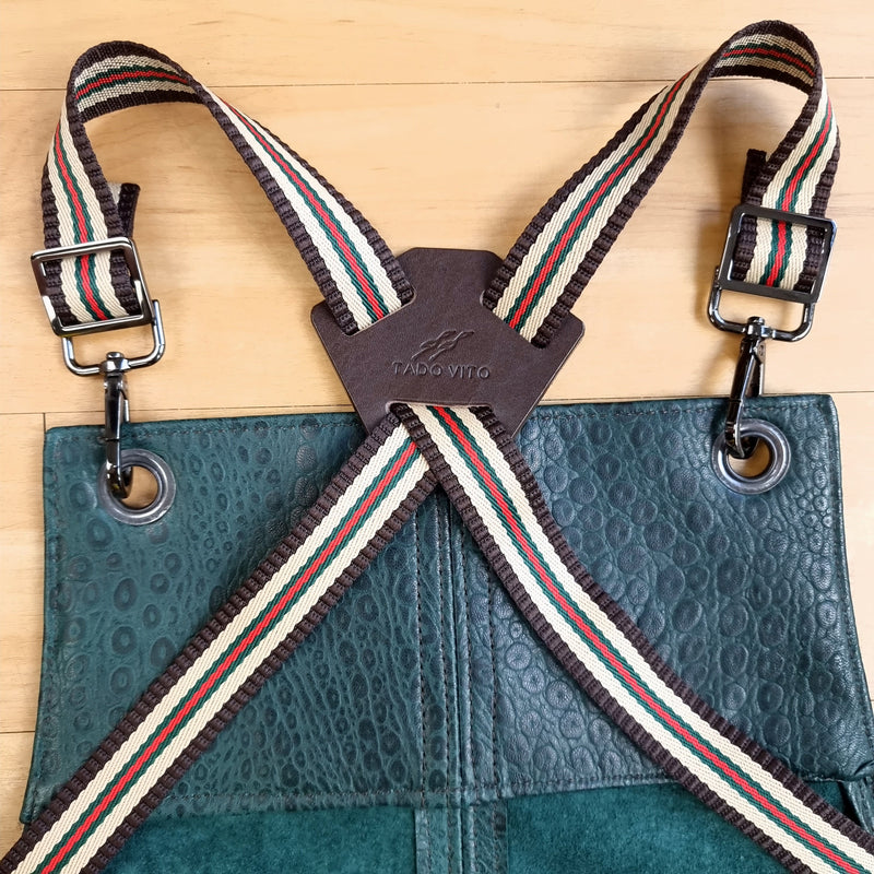 Green Lamb Leather Apron