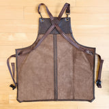 Brown Lamb Leather Apron