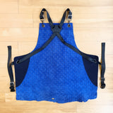 Blue Leather Apron 3D Embossed