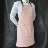 Dusky Pink Cotton Canvas Apron