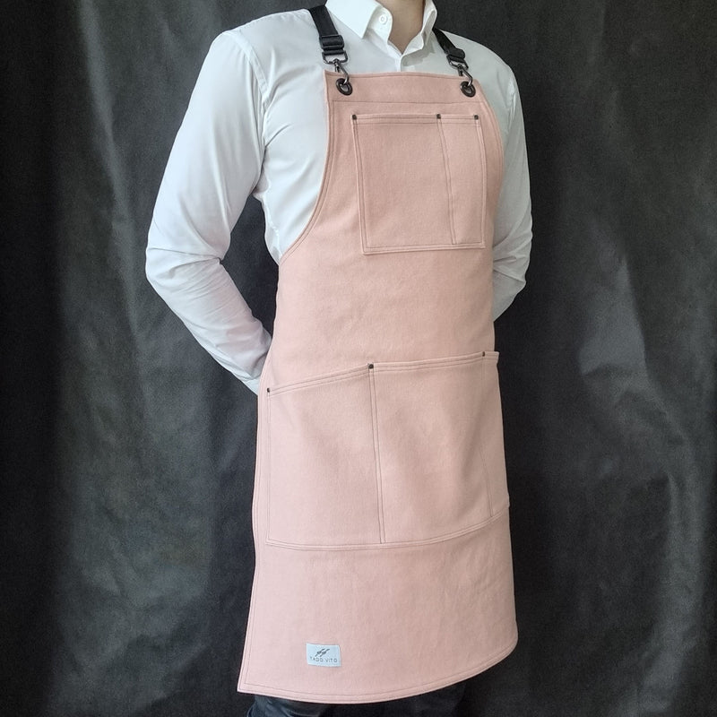 Dusky Pink Cotton Canvas Apron