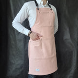 Dusky Pink Cotton Canvas Apron