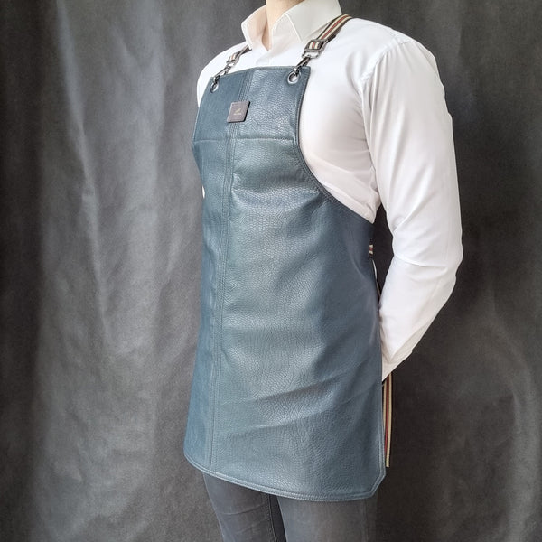 Dark Teal Lamb Leather Apron