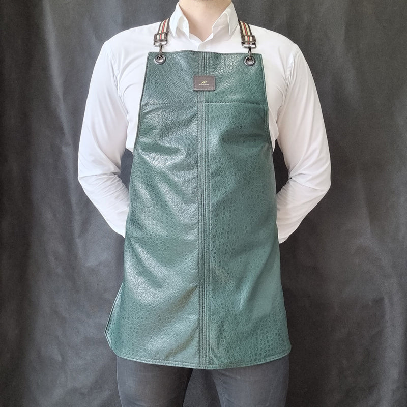Green Lamb Leather Apron