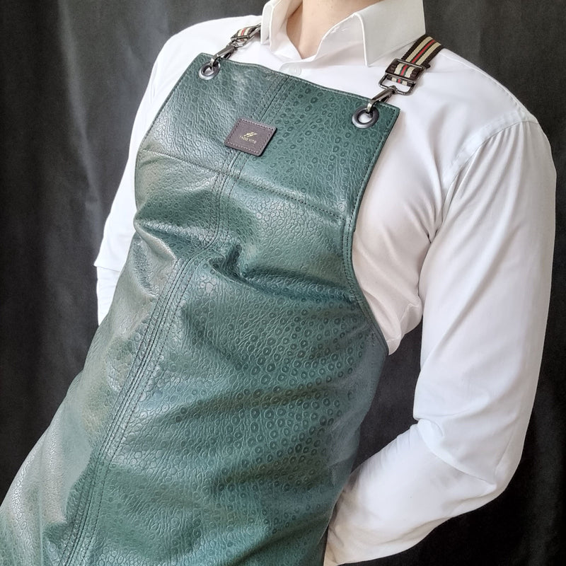 Green Lamb Leather Apron